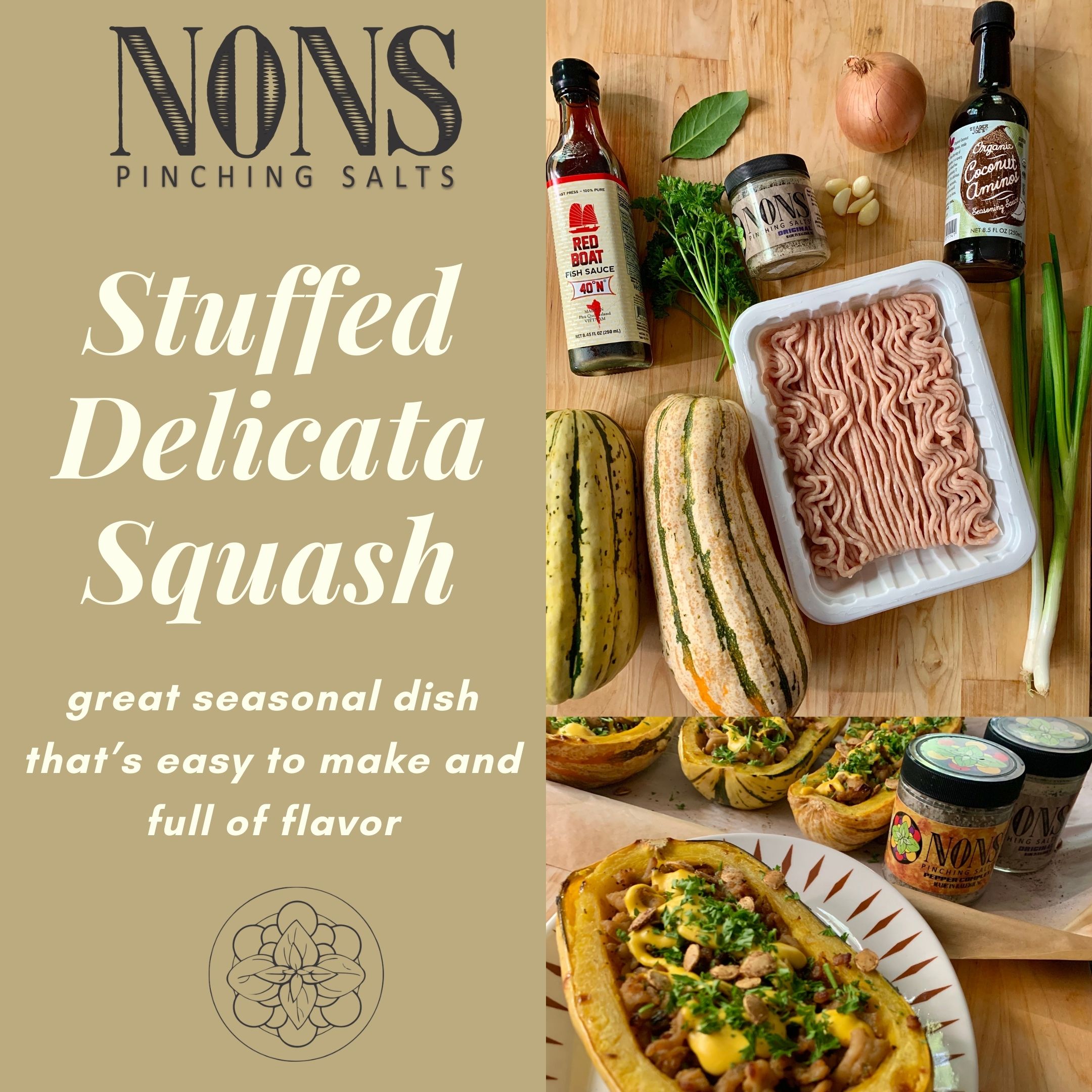 Stuffed Delicata Squash Recipes | Nons Salts